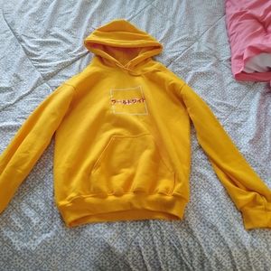 Huf size small yellow sweater